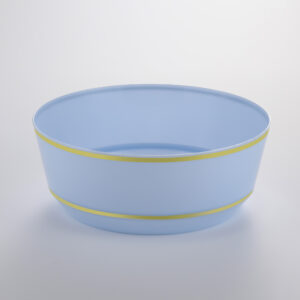 Hot Stamping Bowl Blue with Gold Edge RSB 14