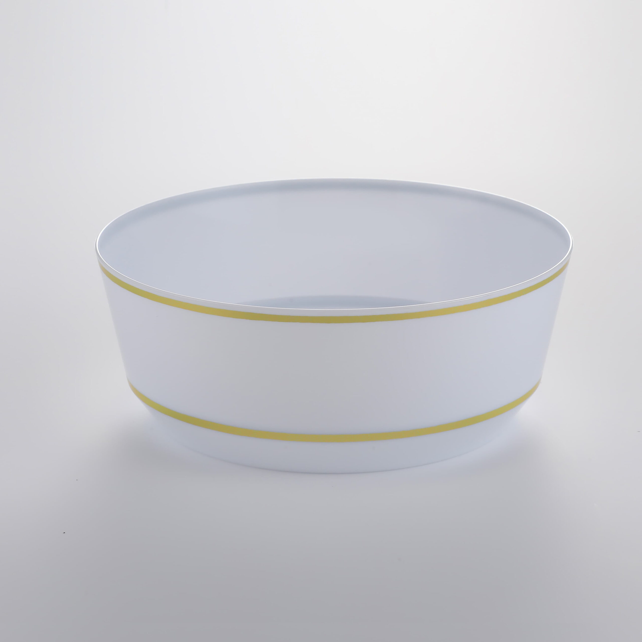 Hot Stamping Bowl White with Gold Edge RSB 14