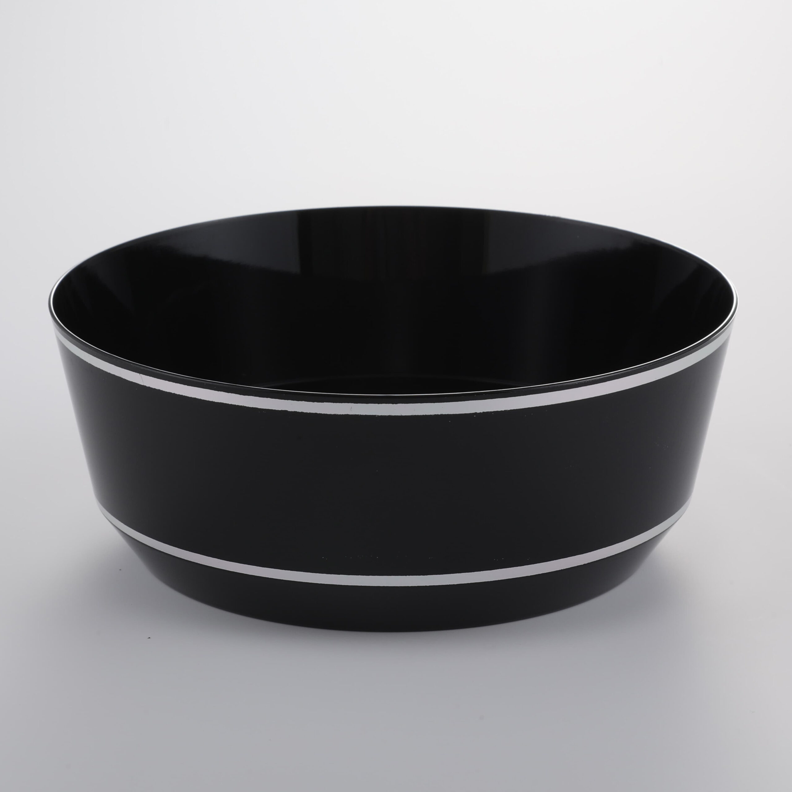 Hot Stamping Bowl Black with Silver Edge RSB 14