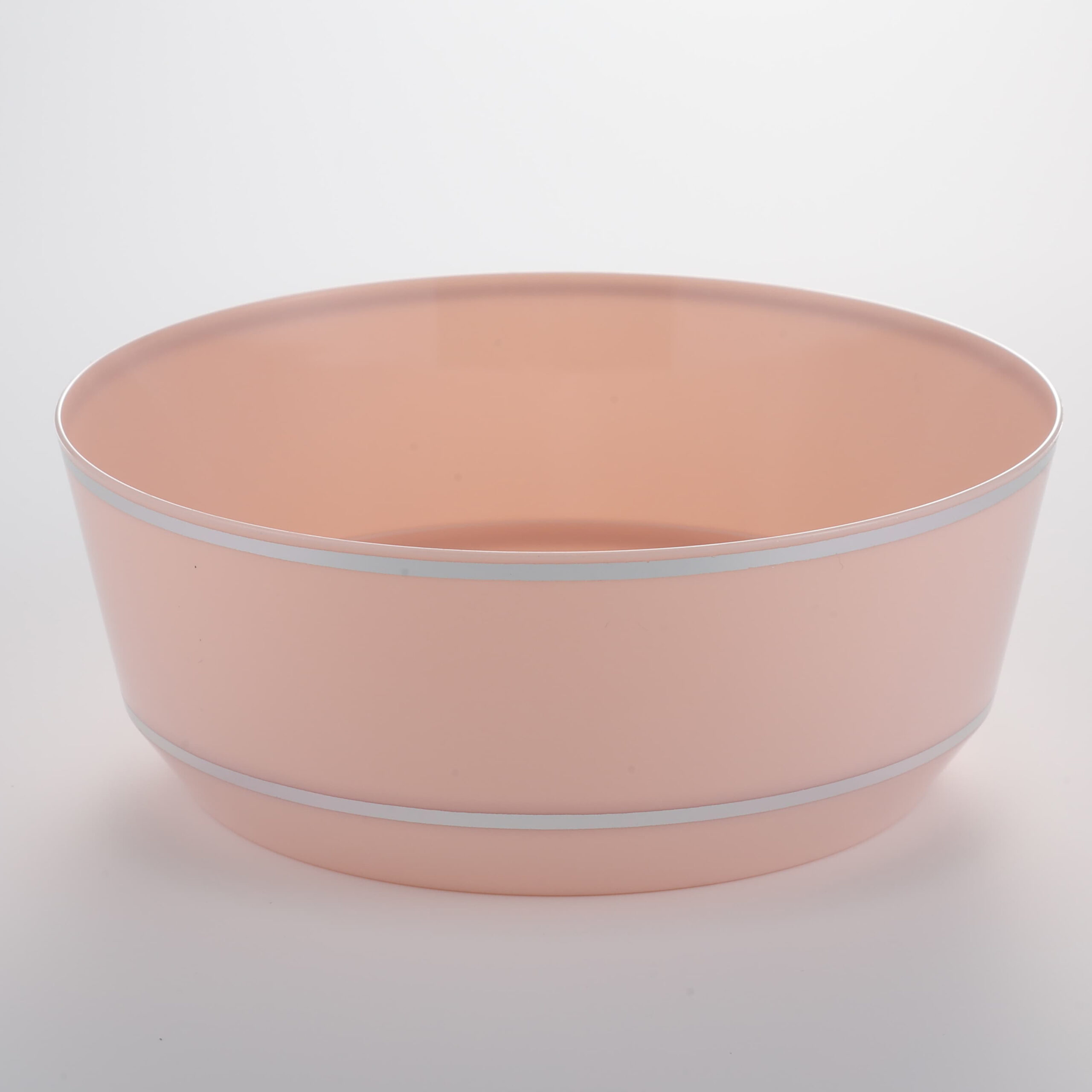 Hot Stamping Bowl Pink with Silver Edge RSB 14