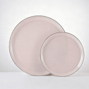 Hot Stamping Deep Edge Plate Linen with Silver RD75/RD10