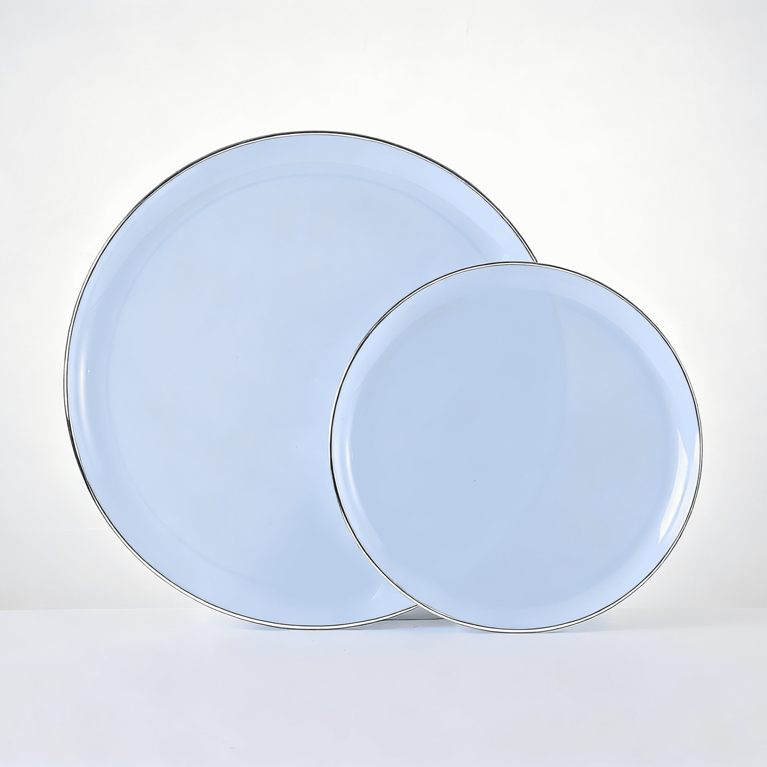 Hot Stamping Deep Edge Plate Blue with Silver RD75/RD10