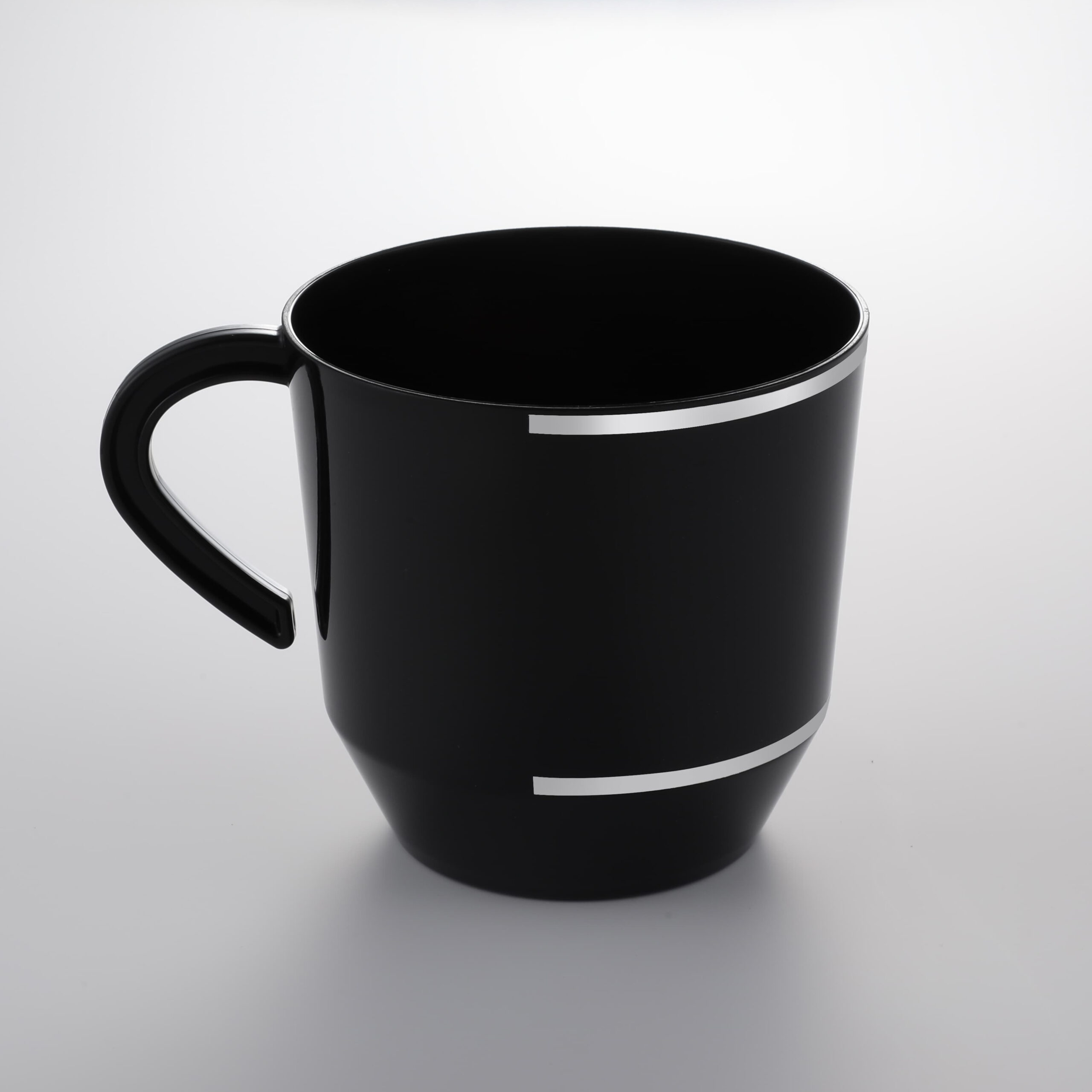Black With Silver Coffee Cup JC125