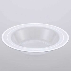 Hot Stamping Bowl Clear with Silver CCB12