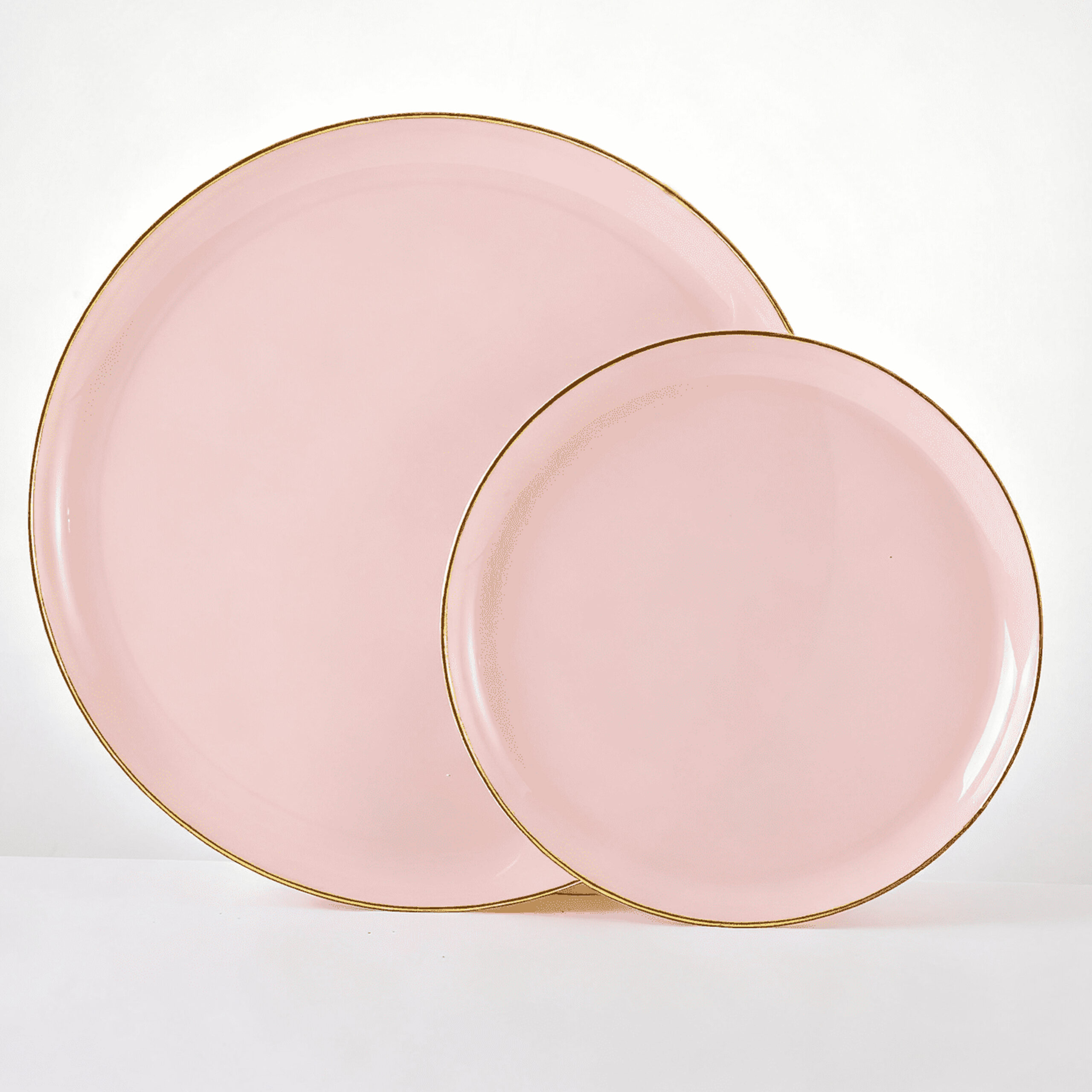 Hot Stamping Deep Edge Plate Pink with Gold RD75/RD10