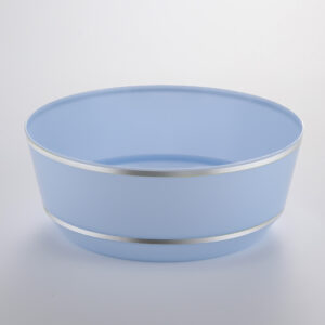 Hot Stamping Bowl Blue with Silver Edge RSB 08
