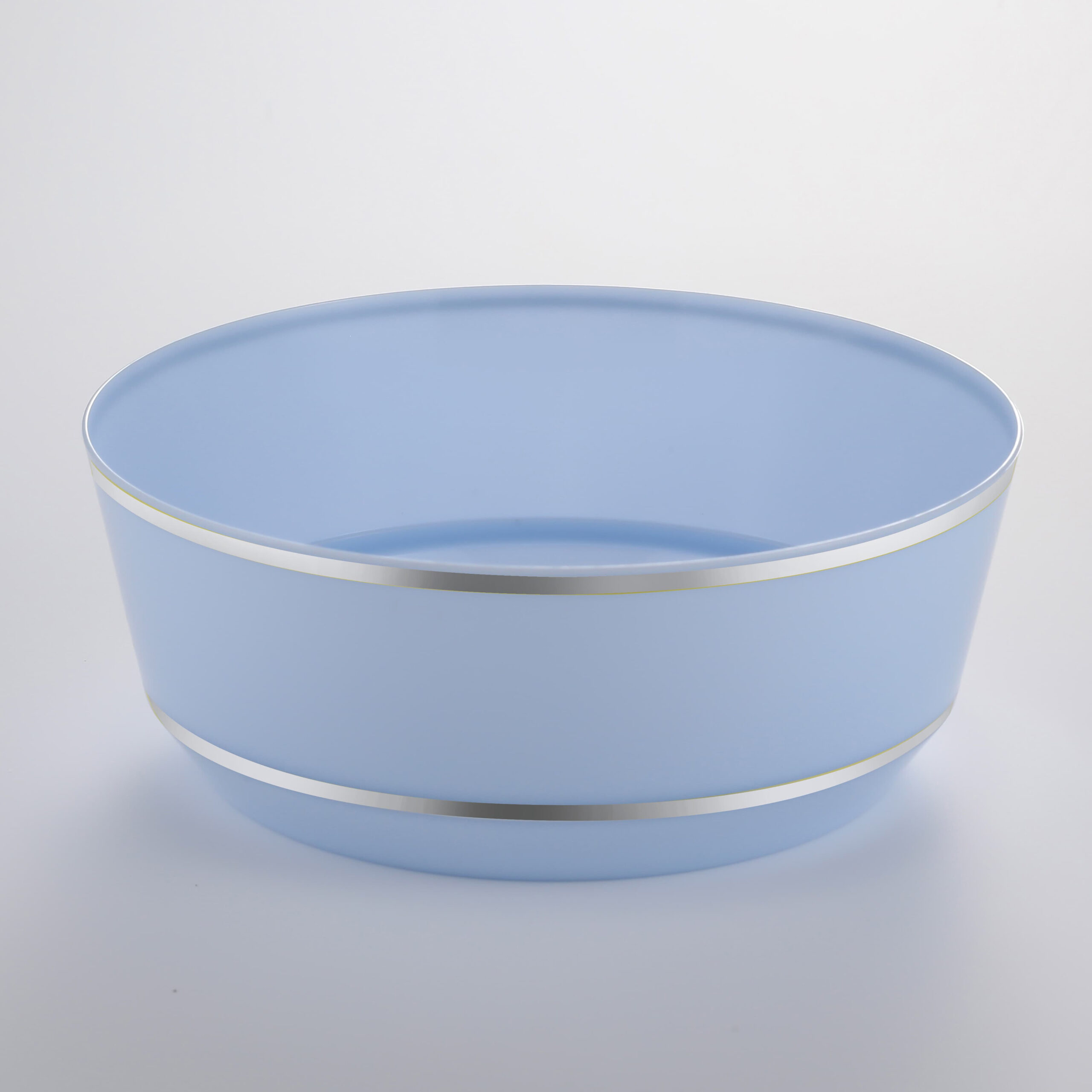 Hot Stamping Bowl Blue with Silver Edge  RSB 08