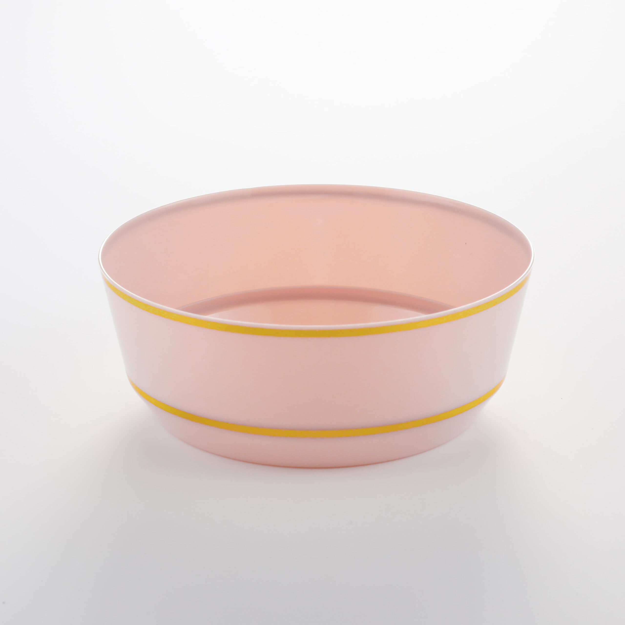 Hot Stamping Bowl Pink with Gold Edge RSB 14