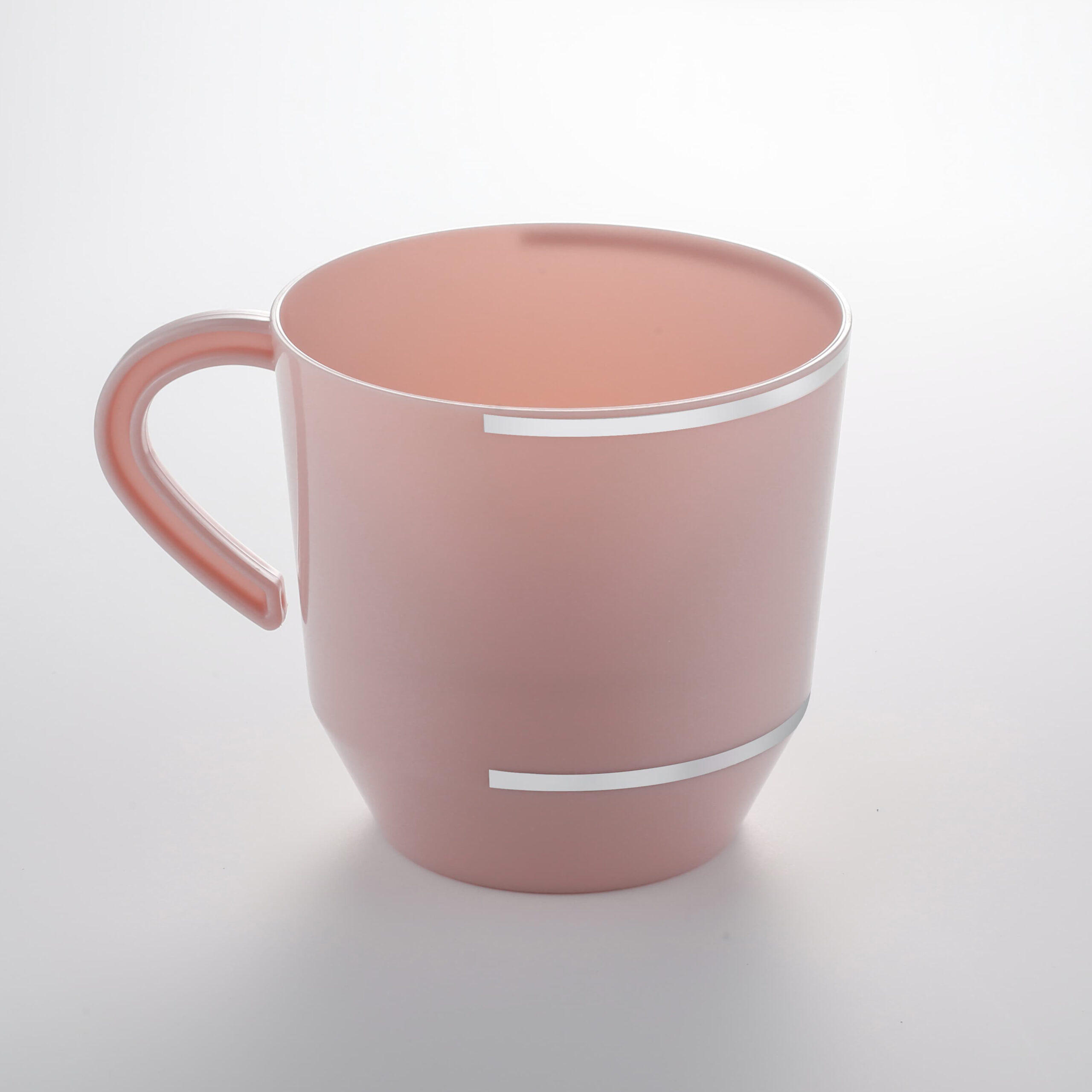 Pink With Silver Coffee Cup JC125