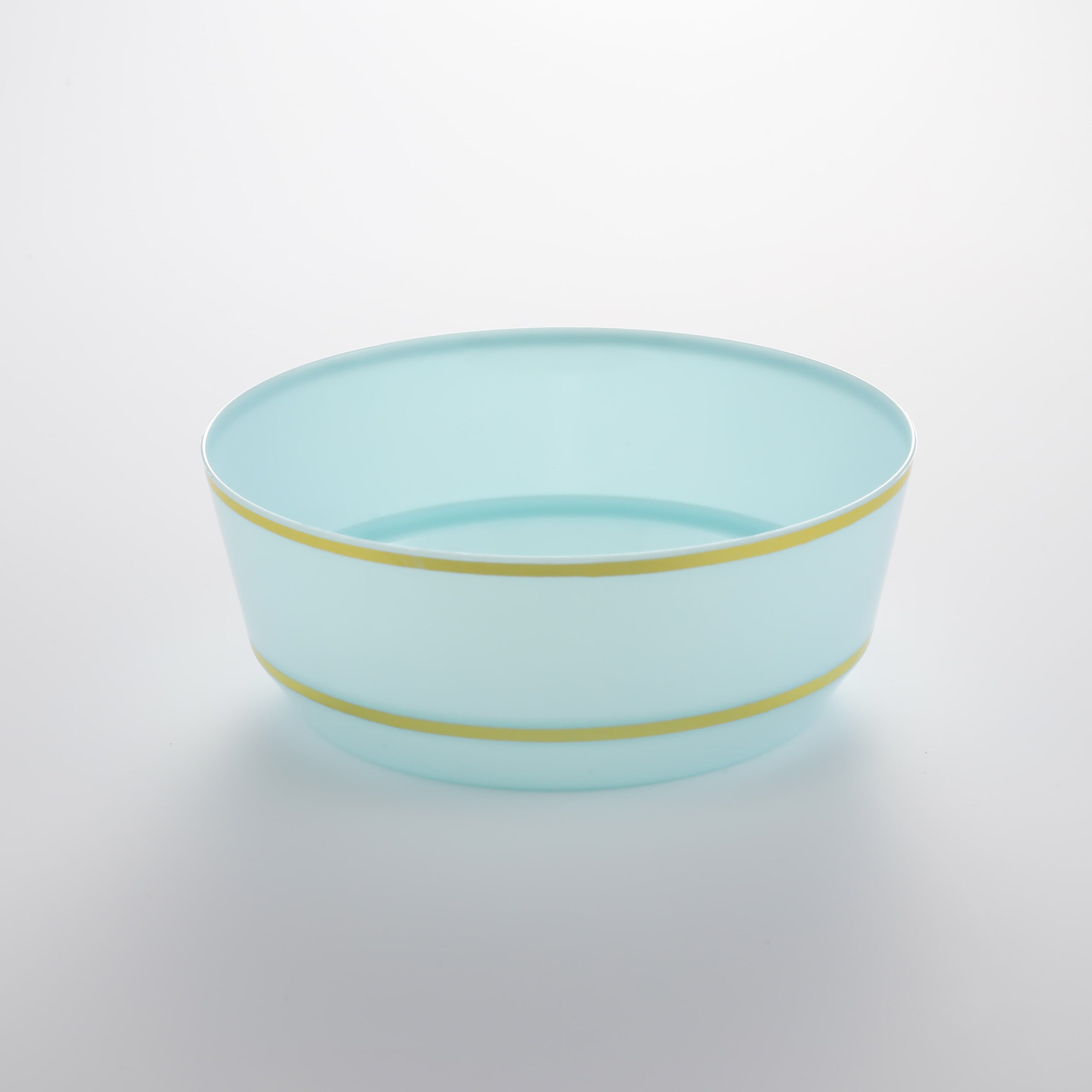 Hot Stamping Bowl Mint Green with Gold Edge RSB 14