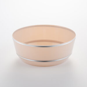 Hot Stamping Bowl Linen with Silver Edge RSB 14