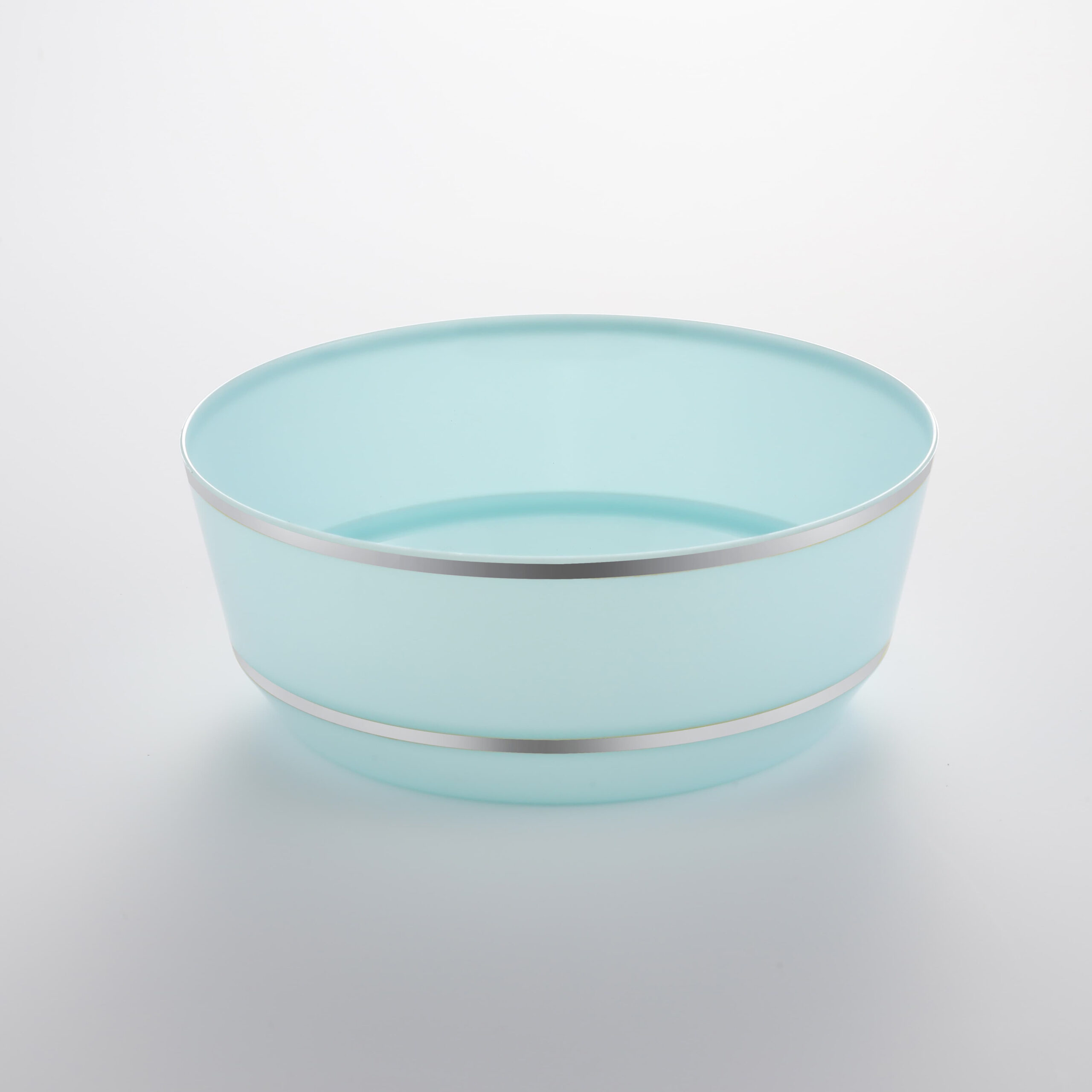 Hot Stamping Bowl Mint Green with Silver Edge RSB 14