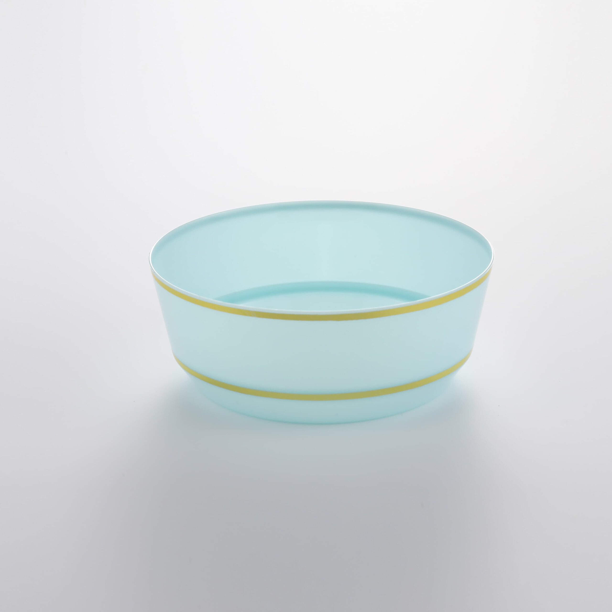 Hot Stamping Bowl Mint Green with Gold Edge RSB 08
