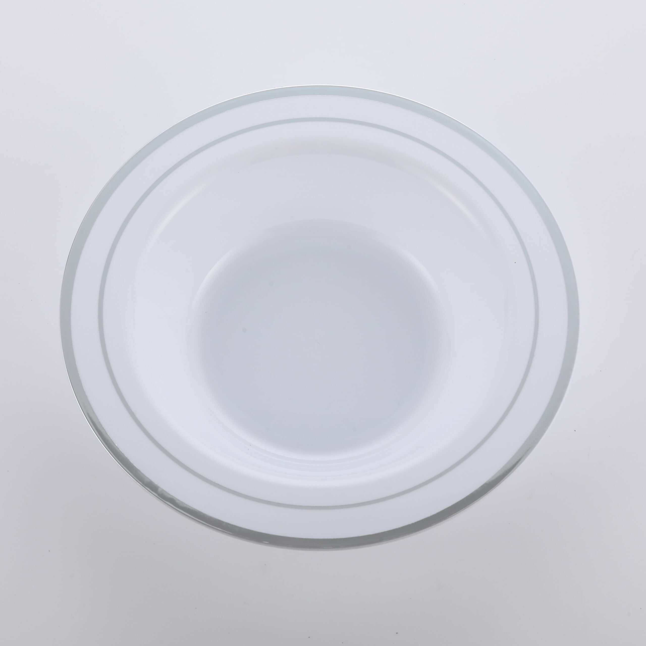 Hot Stamping Bowl White with Silver CCB12