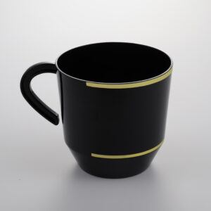 Black With Gold Coffee Cup JC125