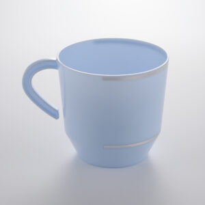 Blue With Silver Coffee Cup JC125