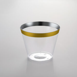 Clear Cup With Gold Edge CW09