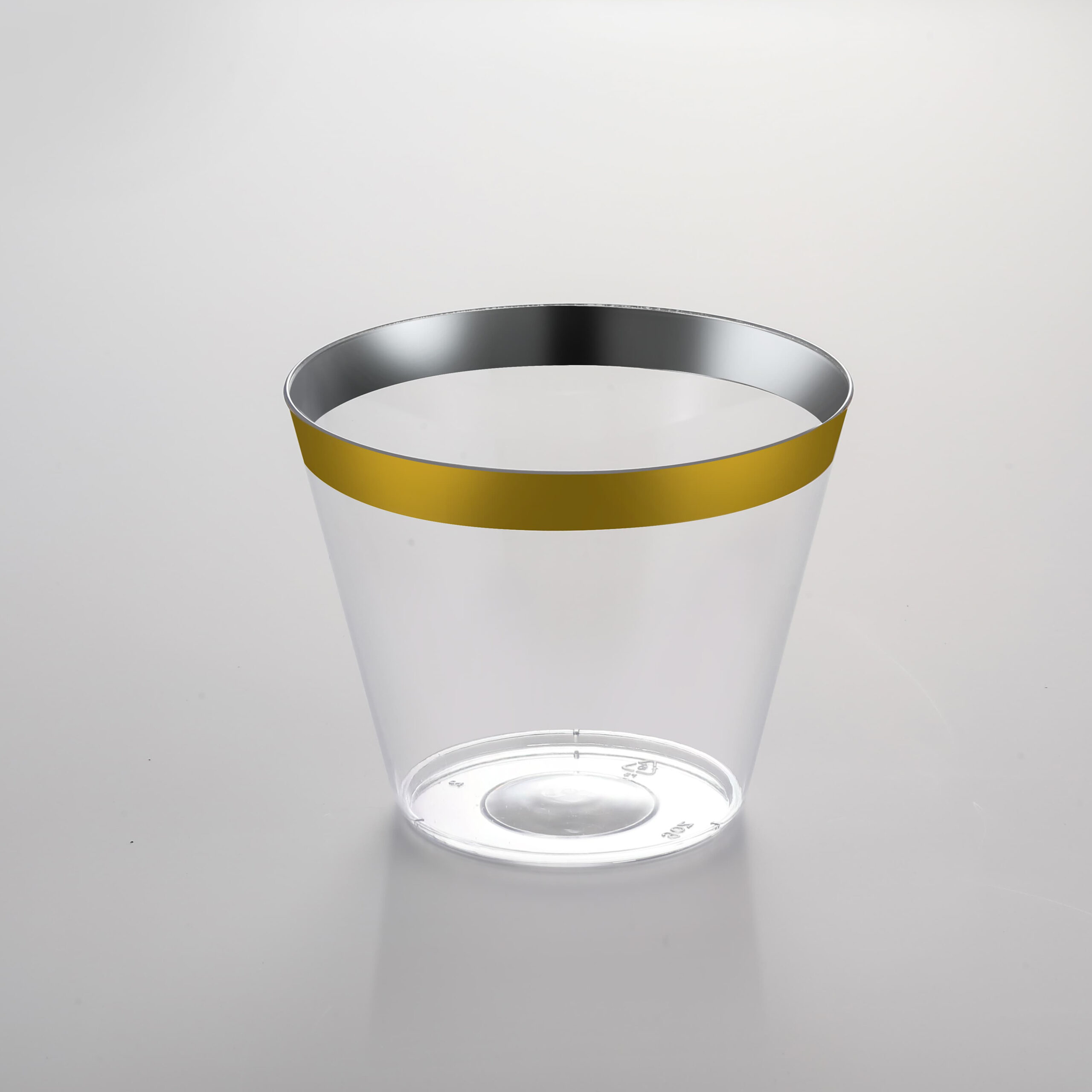 Clear Cup With Gold Edge CW09