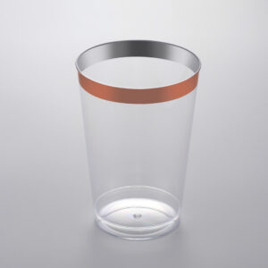 Clear Cup With Rose Gold Edge CN12