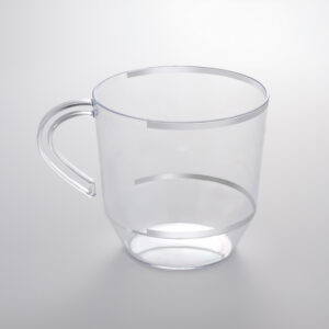 Clear With Silver Coffee Cup JC125