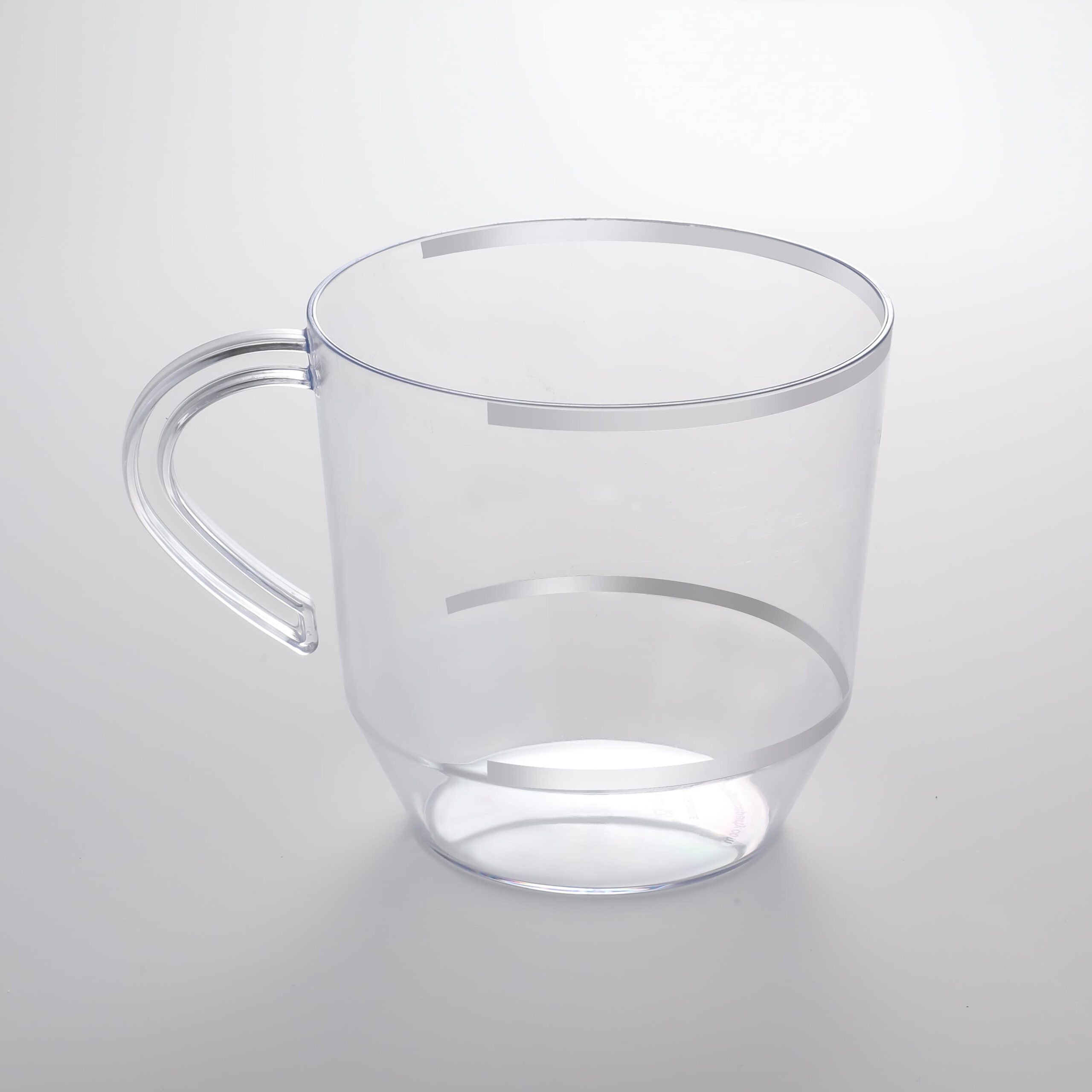 Clear With Silver Coffee Cup JC125