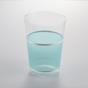 Mint Green and Silver Cup