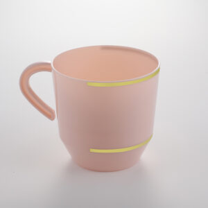 Pink With Gold Coffee Cup JC125