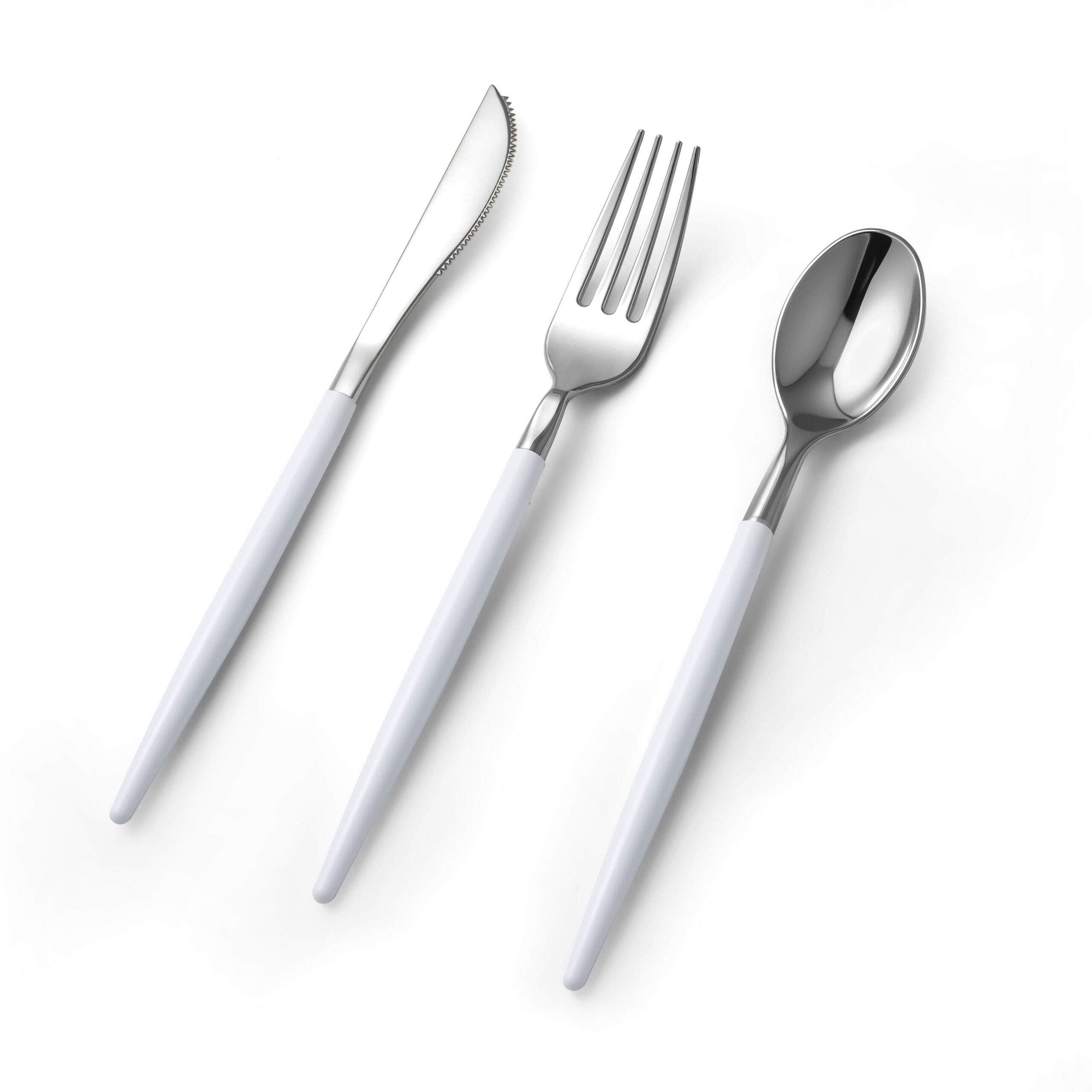 White•Silver Cutlery YD1001/YD1002/YD1003