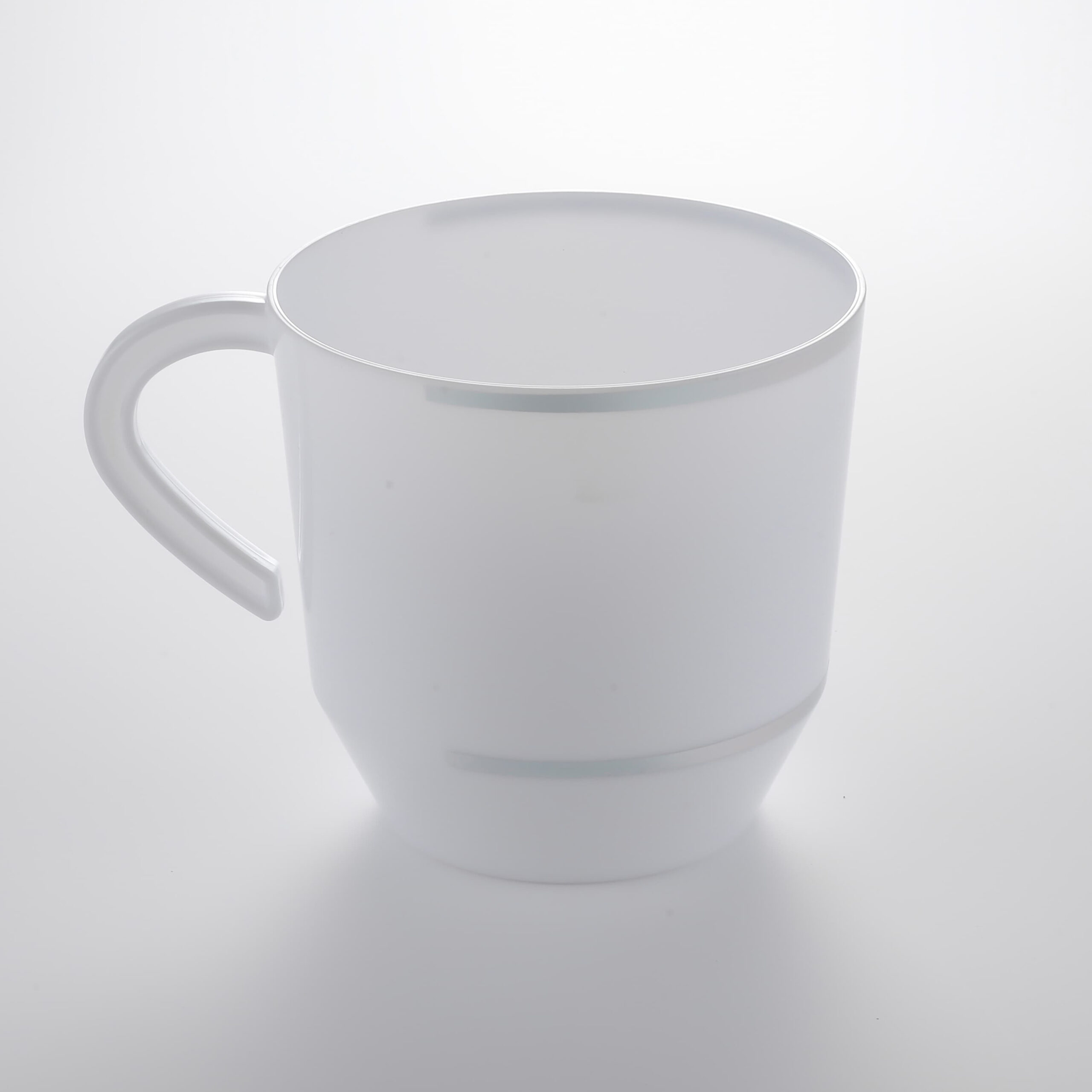 White With Silver Coffee Cup JC125