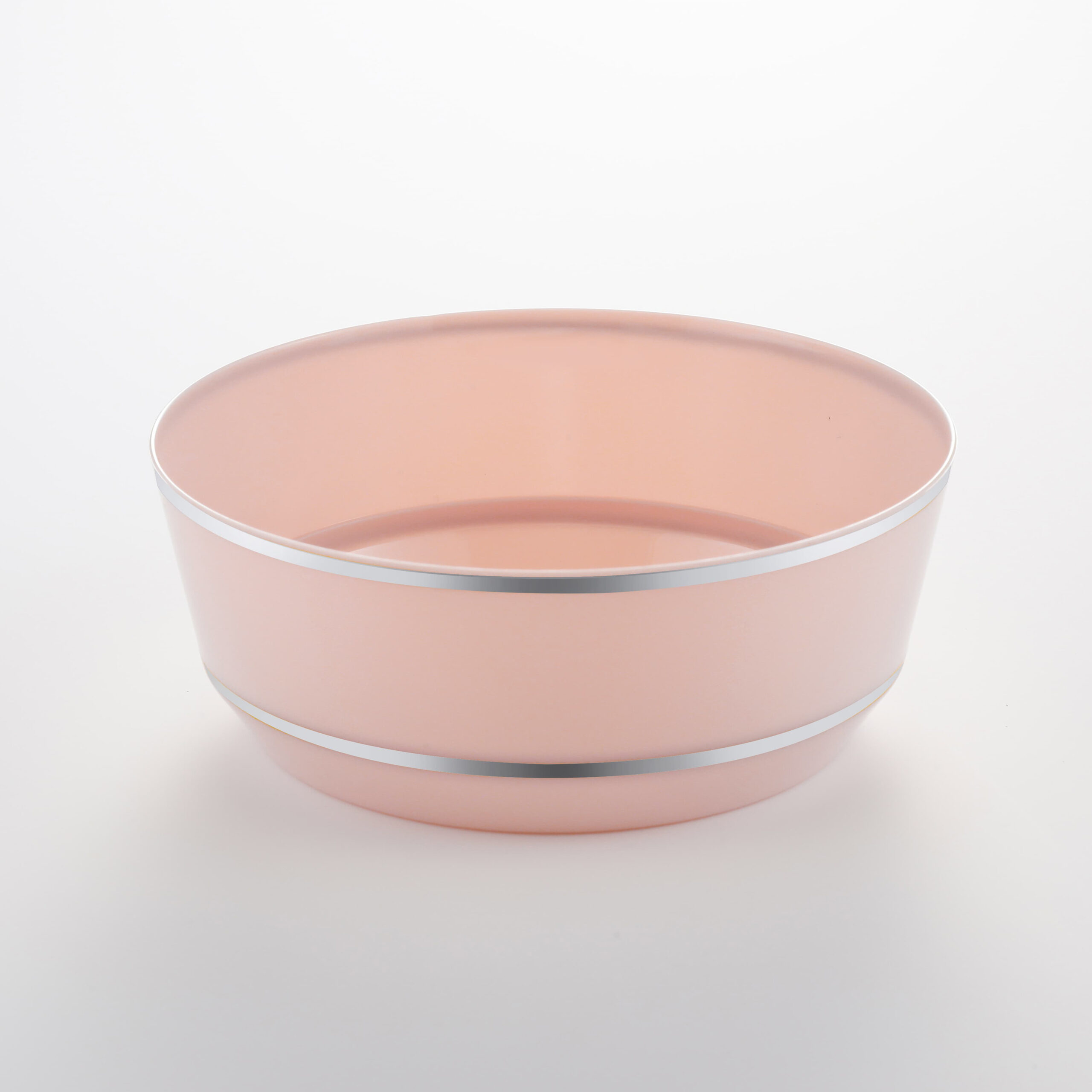 Hot Stamping Bowl Pink with Silver Edge  RSB 08